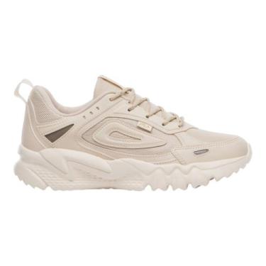 Imagem de Tênis Fila Venture Tracer Lite Casual Feminino -, Bege, Dourado, 37