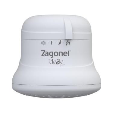 Imagem de Ducha Zagonel Ideale Plus 4 Temp. 6800W 220V Brco Bli.Pr, 220V