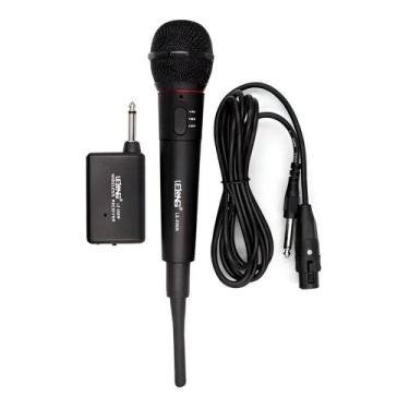 Imagem de Microfone Sem Fio Wireless Com Receptor Karaokê Reunião - GRUPO SHOPMI