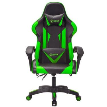 Imagem de Cadeira Gamer Reclinável Premium X-zone Cgr-01 Preta E Verde - XZONE