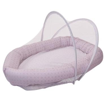 Imagem de Ninho do Bebê com Mosquiteiro Baby Joy Clássicos, PALHA ROSA