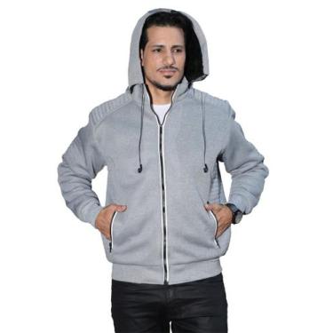 Imagem de Jaqueta Masculina Neoprene Forrada com Capuz Removível Forrado Inverno