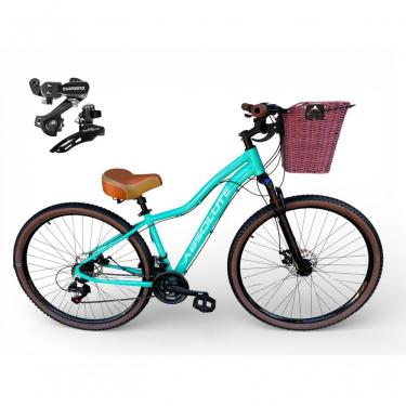 Imagem de Bicicleta Aro 29 Feminina Absolute Hera Retrô Vintage Shimano 21v Selim Confortável Ces...