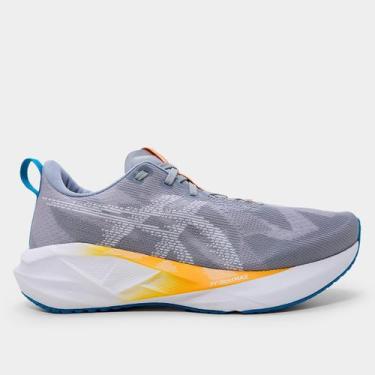 Imagem de Tênis Asics Novablast 5 Masculino, Cinza, Branco, 44