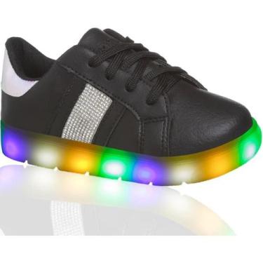 Imagem de Tenis Infantil Feminino Sapato Menina Com Luzinha Luz Led - Beakid, Pr