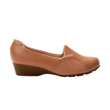 Imagem de Sapato Feminino Anabela Modare Joanete Marrom, Camel, 38