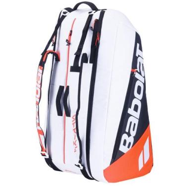 Imagem de Raqueteira Tênis Babolat Pure Strike X12 Branco 100L