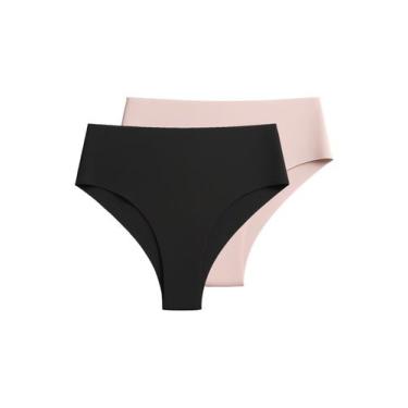 Imagem de Kit com 2 Calcinhas Fio Dental Hot Pant Liz 50255 Colorido, Preto, P
