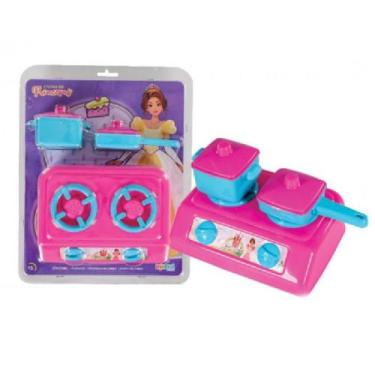 Imagem de Cozinha das princesas fogãozinho de brinquedo com panelinhas - Injetsu
