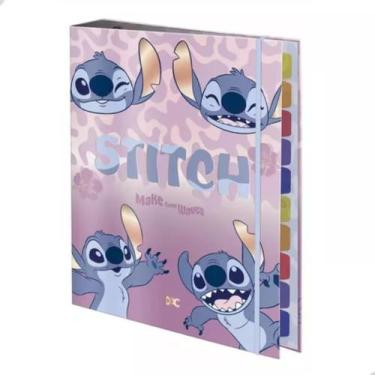 Imagem de Fichário Universitário Stitch 48 fls Decoradas 10 Divisórias - DAC