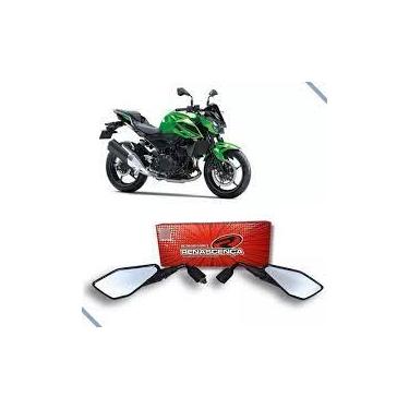 Imagem de Espelho retrovisor Kawasaki Z400/Z800/Z1000 Haste Curta Rebaxado - Ren