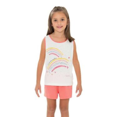 Imagem de Pijama Feminino Regata de Arco-Íris e Short - Izitex, 8