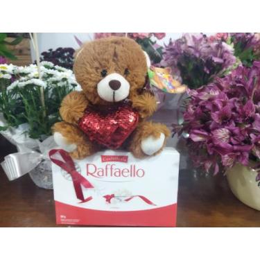 Imagem de Urso Pelúcia + chocolate Raffaello - A Flor Brasil