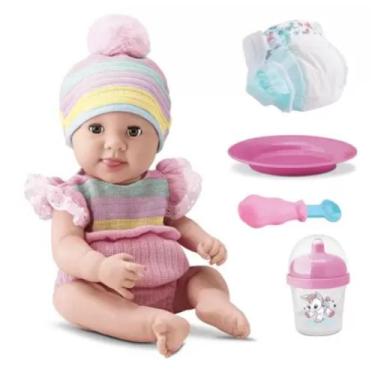 Imagem de Boneca New Born Brincar De Papinha Menina - Diver toys - 7898639382450