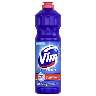 Imagem de Desinfetante Cloro Gel Original Vim 700ml Multiuso Antibacteriano