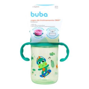 Imagem de Copo de Treinamento 360 Bubbazoo Dino Buba 12+ Meses com Alça Verde 30