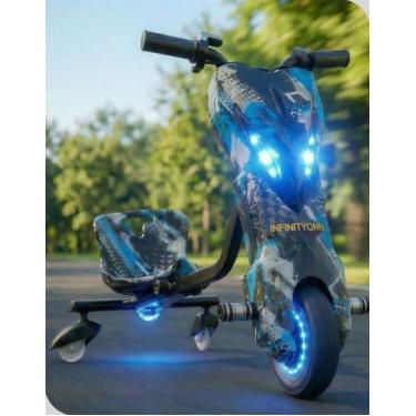 Imagem de Triciclo Infantil Drift Eletrico 3 Rodas 150w Patinete Bluetooth Led B