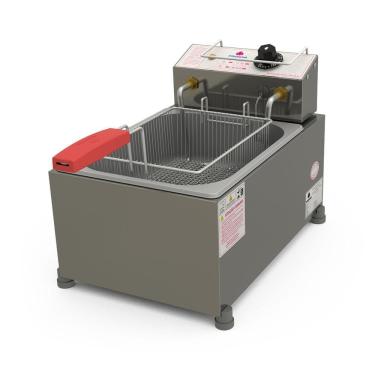 Imagem de Fritador Elétrico Retangular 5L PR 10E Style Aço Inox Escovado com Cesto 110V Progás