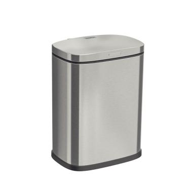 Imagem de Lixeira Tipo D Perfecta Scotch Brite 3L Aço Inox Abertura Manual com Balde Interno Inox Tramontina