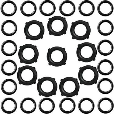 Imagem de Anel de vedação O-Rings de substituição de 30 peças e arruelas de mangueira de jardim para conector rápido de 3/8 polegada Mangueira de jardim padrão de 3/4 polegadas