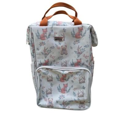 Imagem de Mochila Maternidade Estampada Mamãe Bebê Alyaht Menino Menina - - Bols