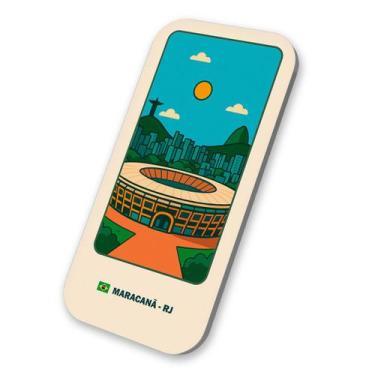 Imagem de Imã de Geladeira Turístico Maracanã Rio de Janeiro 3x6cm - M-Planner
