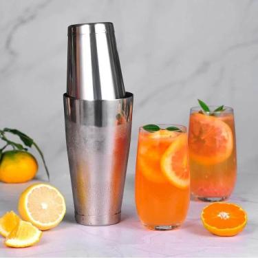 Imagem de Coqueteleira Alumínio Inox para Drinks e Batida Bar para Chacoalhar Pr