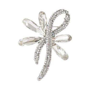 Imagem de Broche De Laço Com Strass Unissex Para Mulheres, Acessório De Joia Par