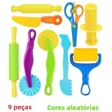 Imagem de Kit De Modelagem De Massa De Argila Para Crianças Com Cortadores De An