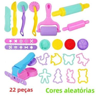 Imagem de Kit De Modelagem De Massa De Argila Para Crianças Com Cortadores De An