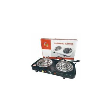 Imagem de Fogareiro portatil fogao eletrico 2 bocas 2000w duplo mesa bancada cam