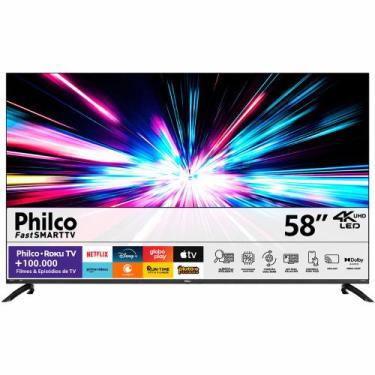 Imagem de Smart TV 58 Philco Roku P58CRA, Cinza, Bivolt