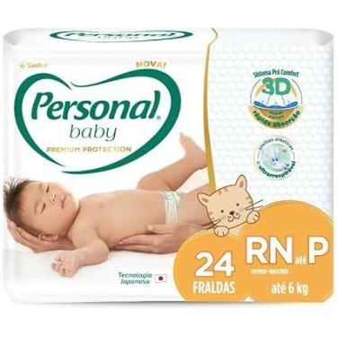 Imagem de Fralda Infantil Personal Premium RN/P 24 Unidades - Personal Baby