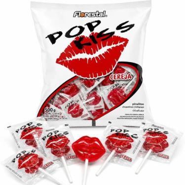Imagem de PIRULITO BOAVISTENSE POP KISS 500g CEREJA - Florestal