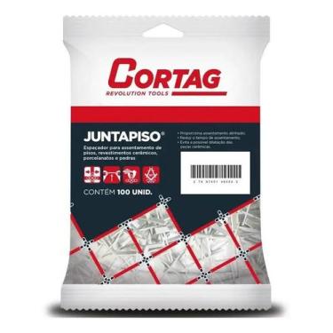 Imagem de Cortag Industria Comercio Ltda Juntapiso Clips niveladores 1 mm