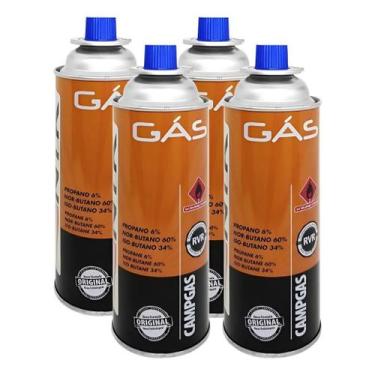 Imagem de Kit 4 Cartuchos de Gás Campgás Nautika 227g Refil para Fogareiro e Maç