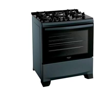Imagem de Fogão de Piso Dako 5 Bocas Supreme Timer Glass com Mesa de Vidro Titanium, Painel Touch, 76,6 x 65,2 x 95 cm, 37,5 kg