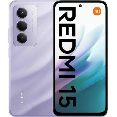 Imagem de Redmi 15 8/256GB Global Sandy Purple, Bateria 7000mAh - Xiaomi