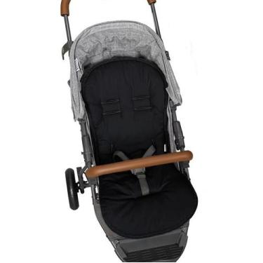 Imagem de Capa de Carrinho de Bebê Cores Lisas Batistela Baby Algodão, PRETO, U