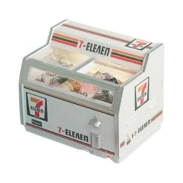 Imagem de Mini Geladeira 711 Magnética Horizontal Para Supermercado, Brinquedo D