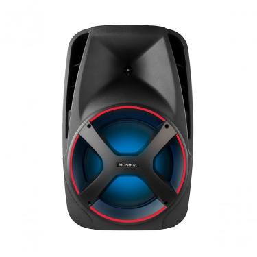 Imagem de Caixa Amplificada Mondial CM-550 550W RMS TWS Bluetooth Preto e Vermelho