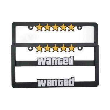 Imagem de Moldura De Placa De Licença Estilo JDM Racing 5 Estrelas Para Carros A