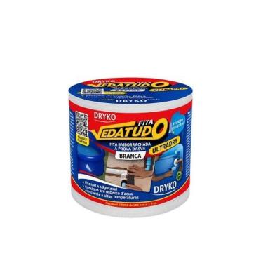 Imagem de Fita de Vedação Ultradry Vedatudo Alta Aderência Alta Resistência Branca Dryko 10CMX1,5M