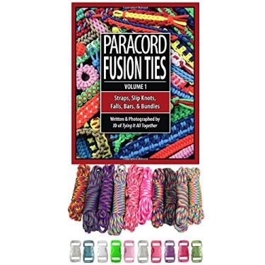 Imagem de Paracord Planet Kit de artesanato de paracord tipo III de 250 kg com fivelas e laços de fusão de paracord de livro de instruções - Volume 1: correias, nós deslizantes, quedas, barras e feixes por J.D.
