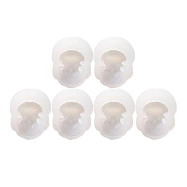 Imagem de Newmind Moldes de vela de silicone para fabricação de velas - Ornamentos de artesanato de resina de crânio 3D - Molde de vela para cera de abelha - Faça velas perfumadas para sabão