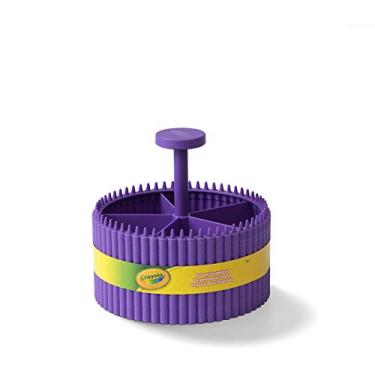 Imagem de Crayola – Organizador de mesa infantil criativo com 5 seções para armazenar canetas, lápis, giz de cera e outros materiais escolar/escritório, violeta (roxo), crianças a partir de 3 anos (20022587)