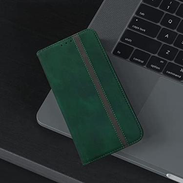 Imagem de Para iPhone 13 12 Pro Mini Max Para iphone 11 Pro Max SE2 2020 8 7 6 Plus XS MAX XR Magnetic Case Capa Magnética Luxury Couro Carteira Flip, Verde, Para iPhone 8 (7) (6) Plus
