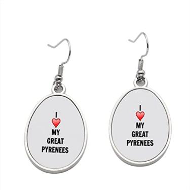 Imagem de Brincos Great Pyrenees – Brincos pendentes de pirenéus para meninas – Presente de festa de aniversário dos namorados