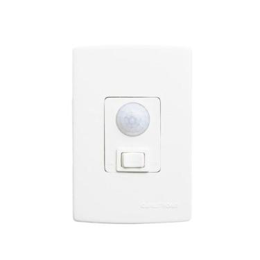 Imagem de Sensor de Presença de Parede para Embutir com Fotocélula 180° Qi6 3 Fios Qualitronix