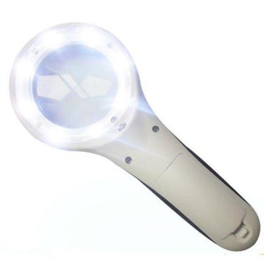 Imagem de Lupa Para Estética De Mao Luz 8 Leds Branco + Ultra Violeta
